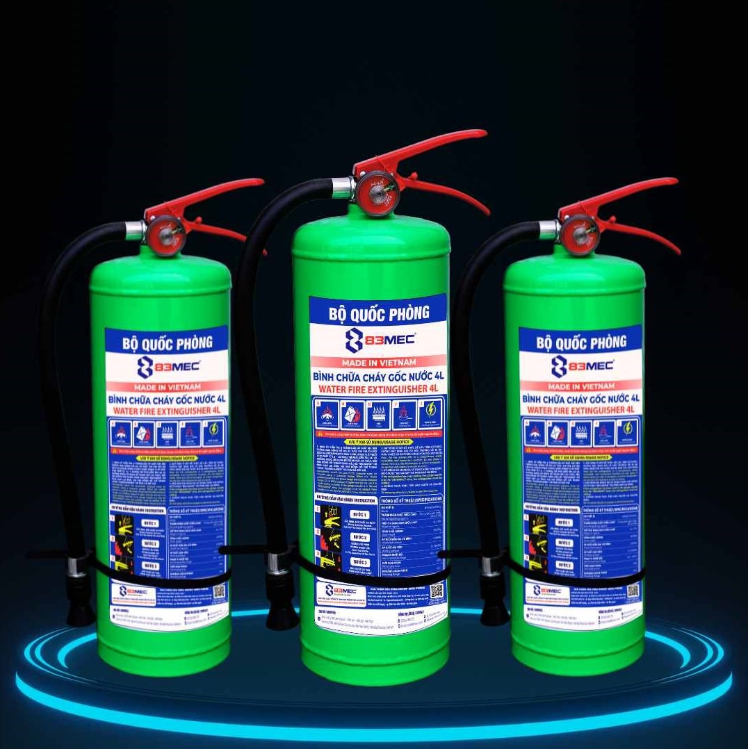 Bình chữa cháy gốc nước 83MEC – Bộ Quốc Phòng