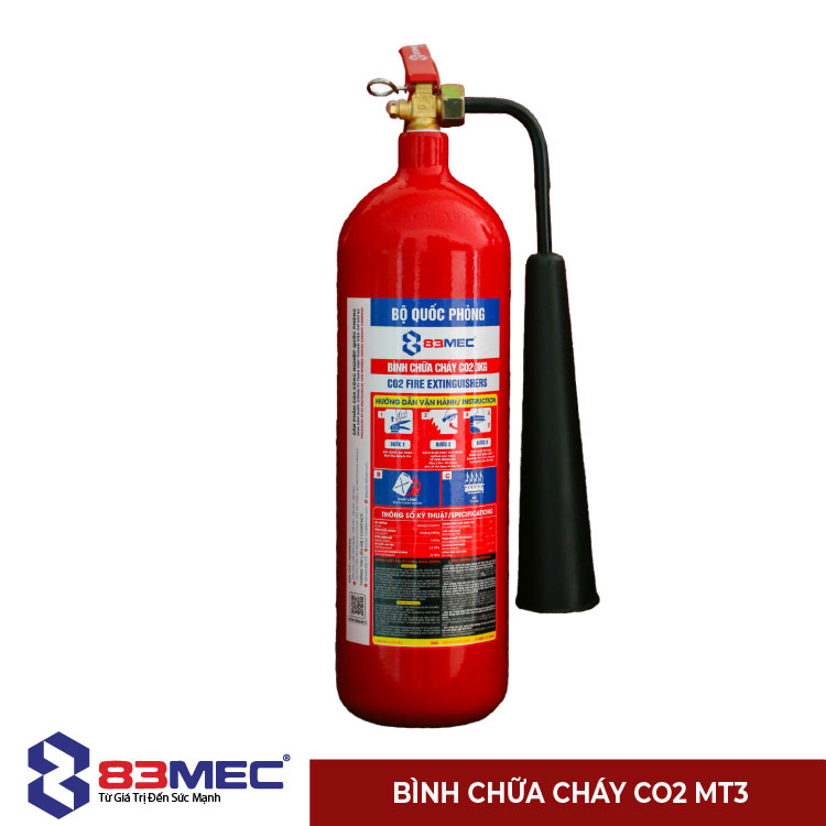 Bình chữa cháy CO2 MT3 83MEC - Bộ Quốc Phòng